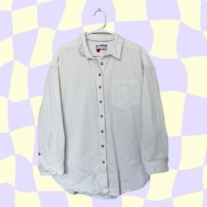 Anthropologie Pilcro white linen button up